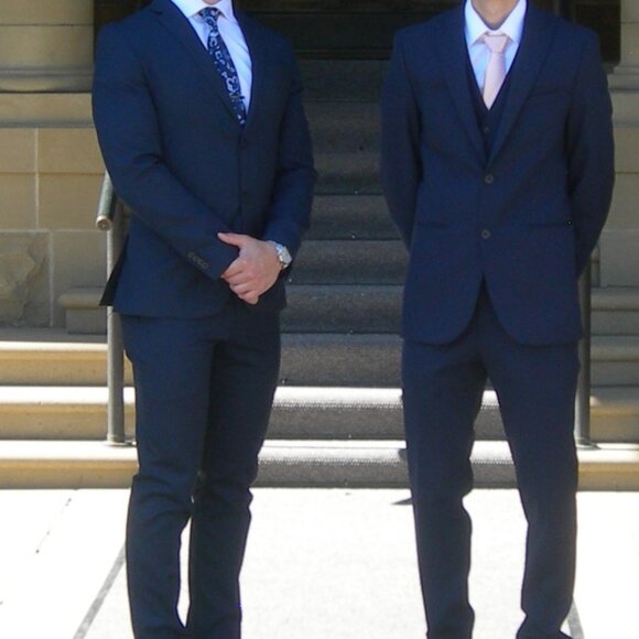 Grad - Business Suit, Le Chateau-Navy Blue - Picture 1 of 11